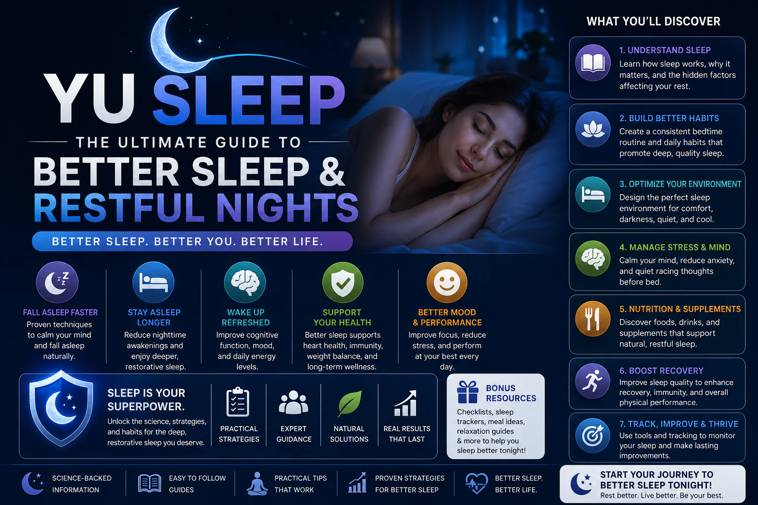 YU SLEEP | The Ultimate Guide to Better Sleep & Restful Nights