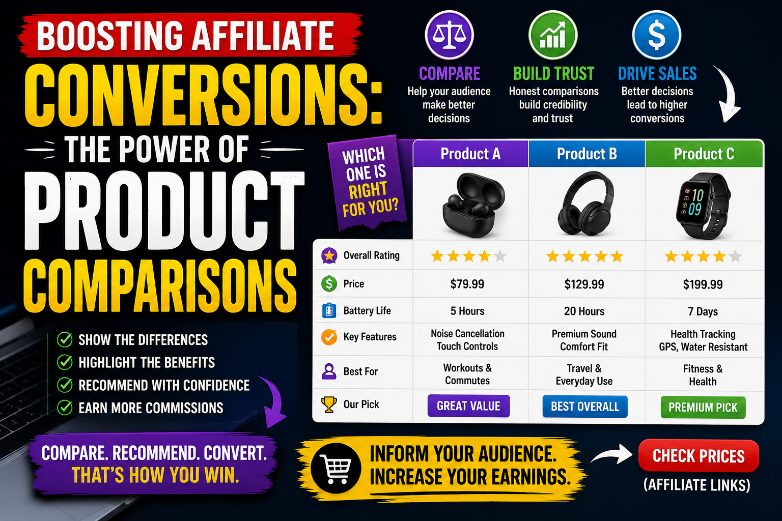 Boosting Affiliate Conversions: The Power of Product Comparisons