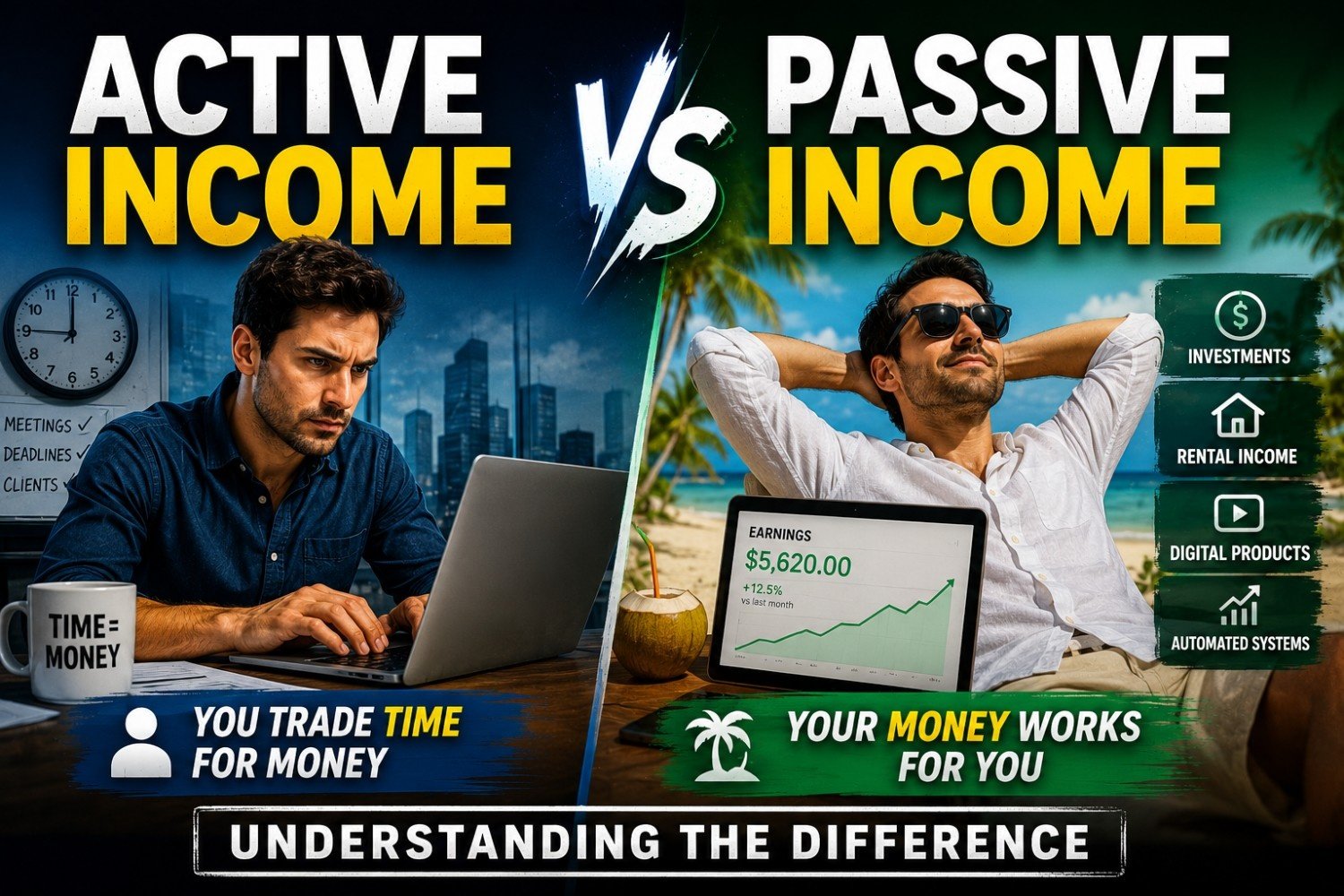 Active Income vs Passive Income: Understanding the Difference